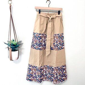 NWOT Anthropologie Sachin & Babi Jacquard Tiered Maxi Skirt Size 4